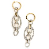 1.08 Cts. 14K Yellow Gold Diamond Drop Earrings